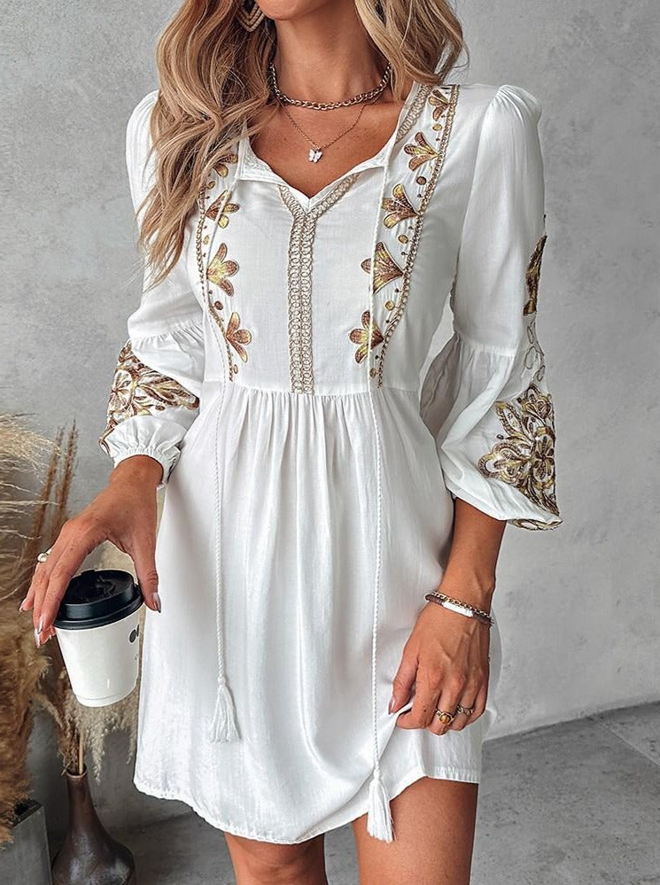 Velissa Kadın Boho Midi Elbise