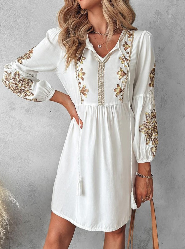 Velissa Kadın Boho Midi Elbise