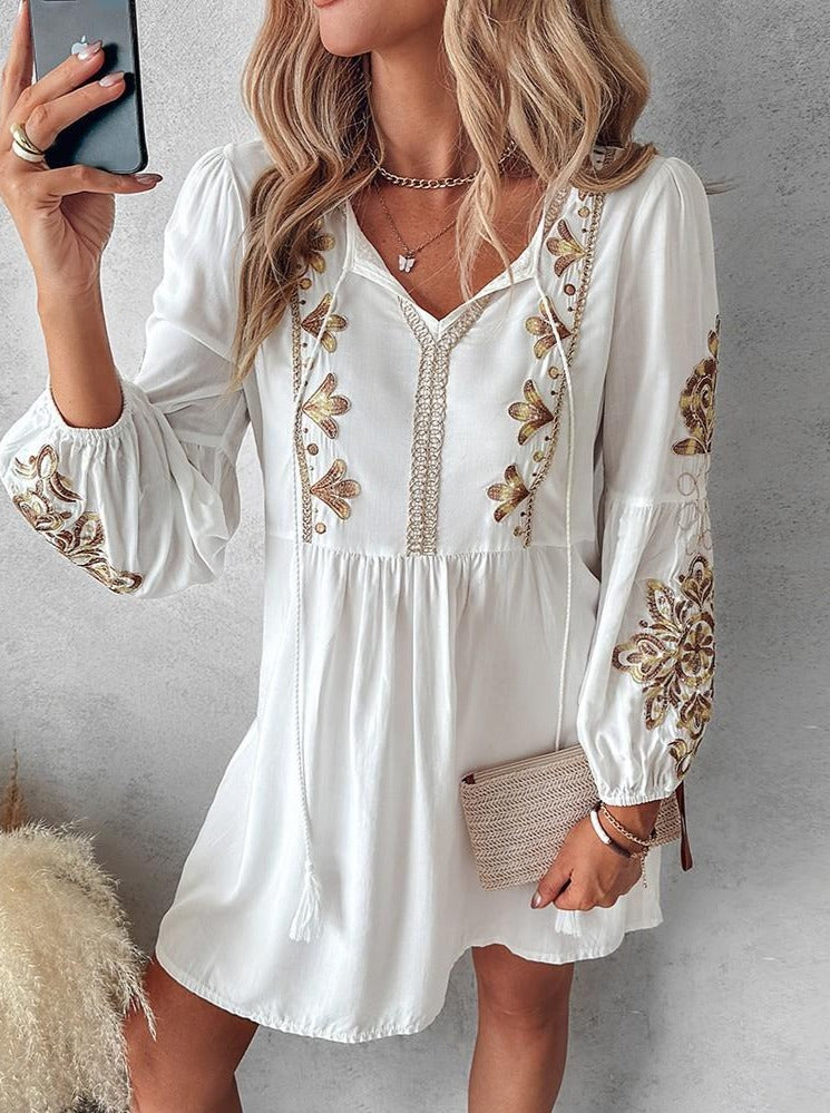 Velissa Kadın Boho Midi Elbise