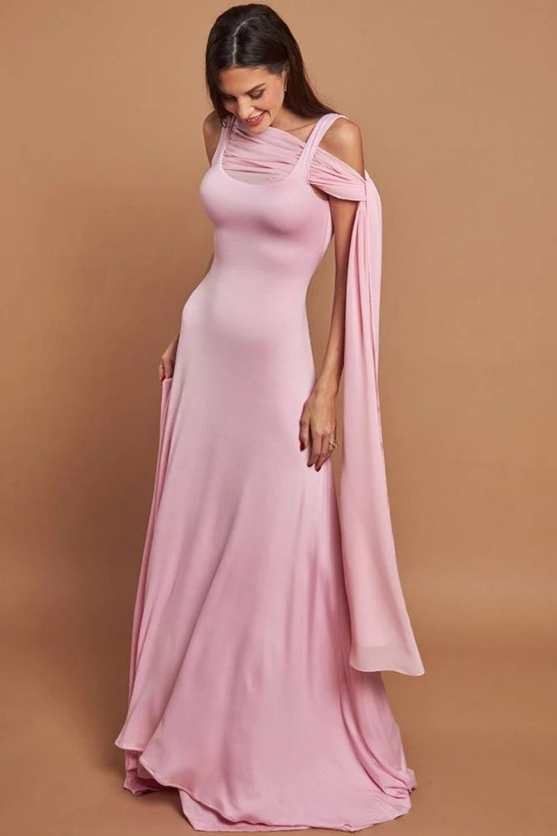 Pembe Şık Uzun Elbiseler