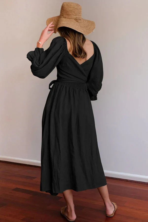 Ophelia Kollu Midi Elbise