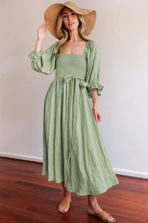 Ophelia Kollu Midi Elbise