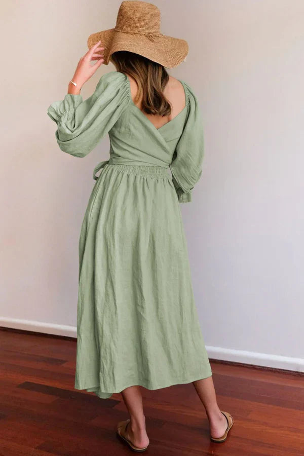Ophelia Kollu Midi Elbise