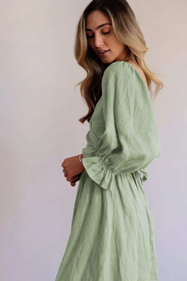 Ophelia Kollu Midi Elbise