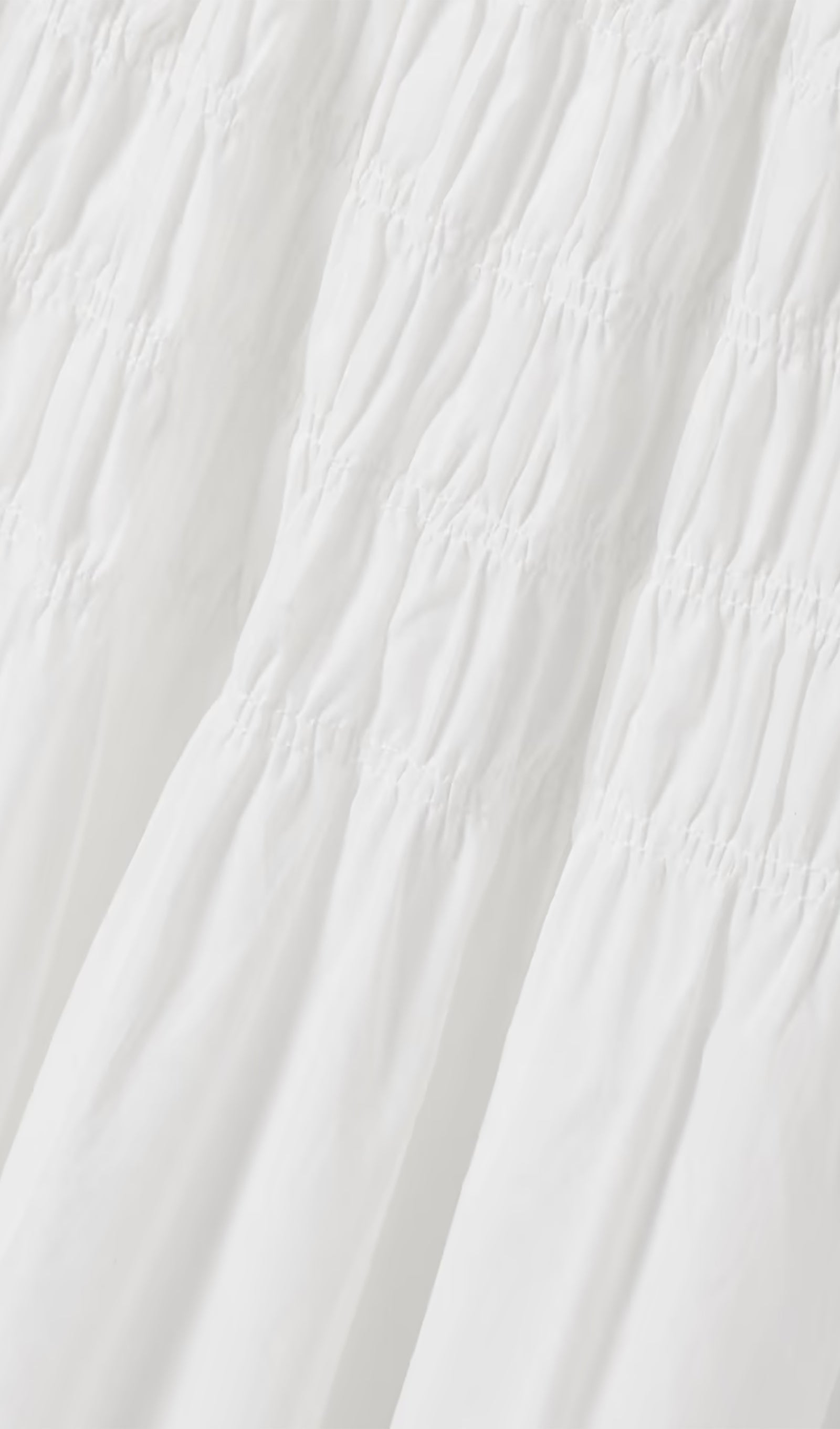Cotton Ruffled Short-Sleeved Midi Dress