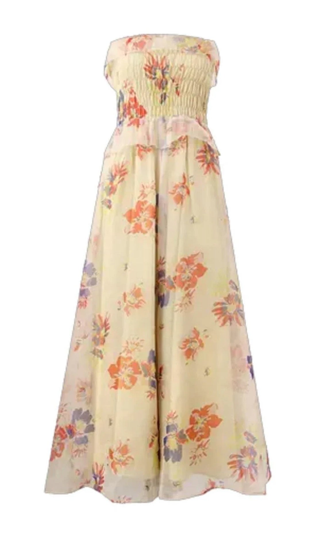 Alberta Maxikleid mit Blumenmuster und Rüschen
