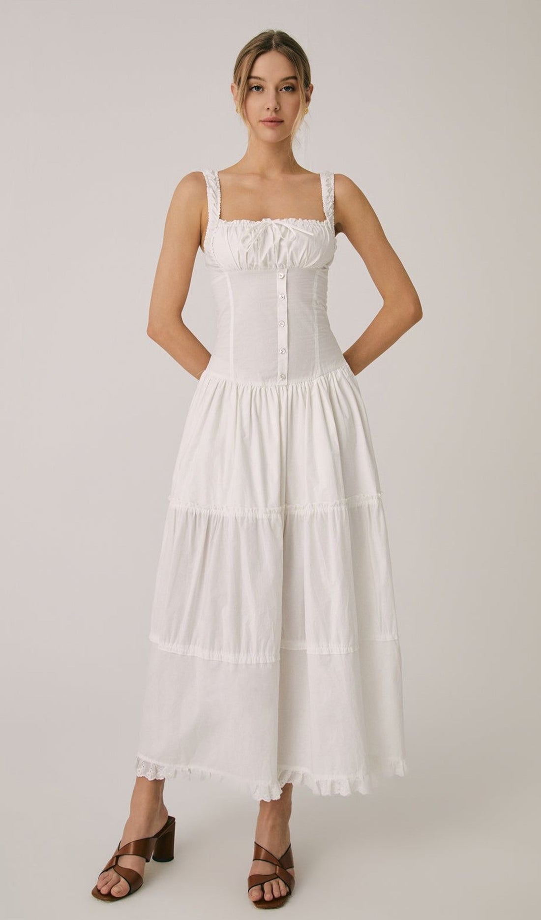 Rüschen-Maxikleid