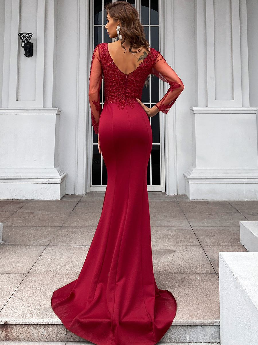 Ottoline Applikations-Maxikleid
