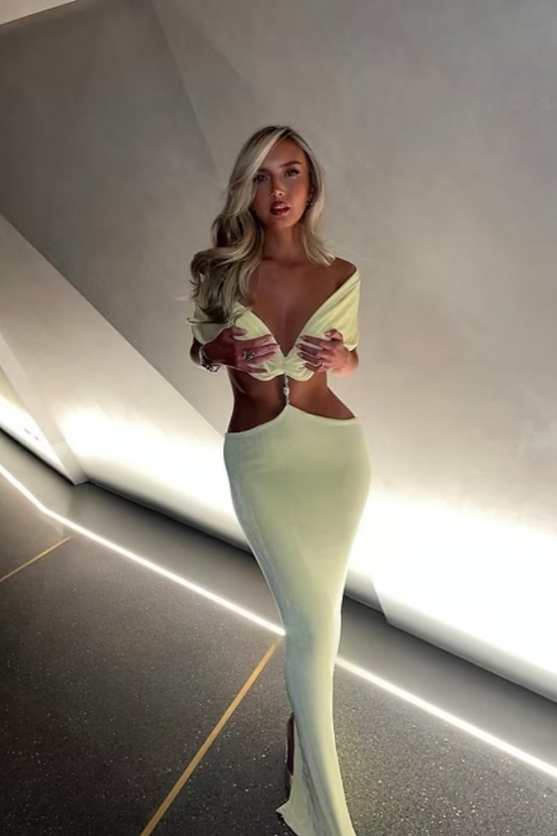 Limon Perla Uzun Elbise