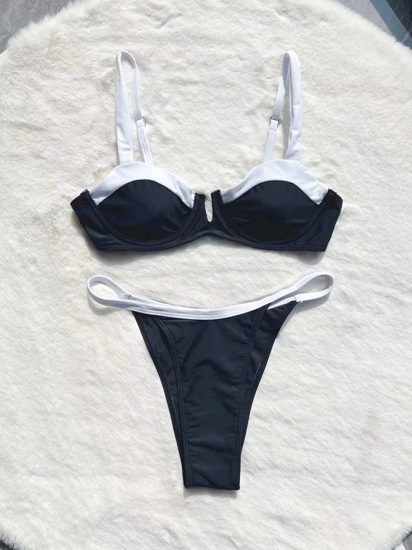 Ellie Siyah Kontrast Bikini Takımı