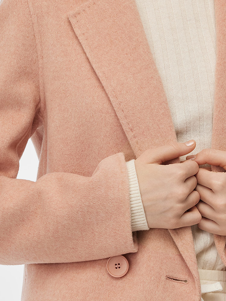 Double-Sided Back Slit Women's Coat 