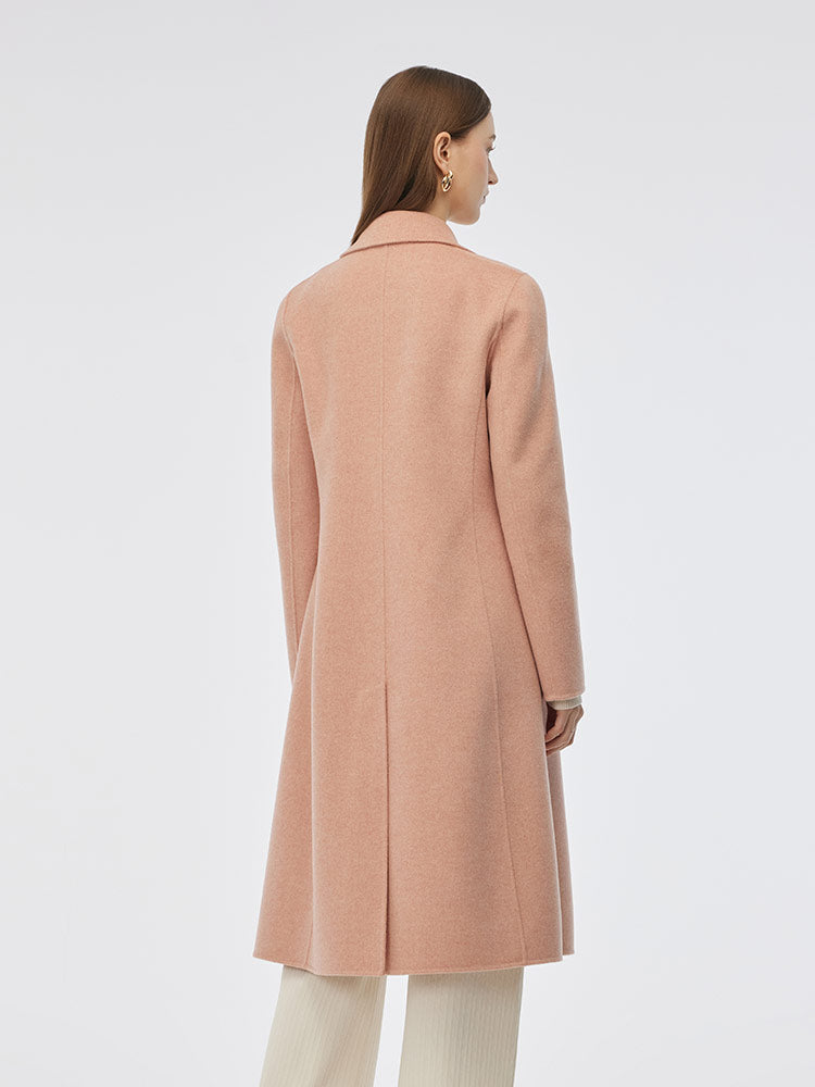 Double-Sided Back Slit Women's Coat 