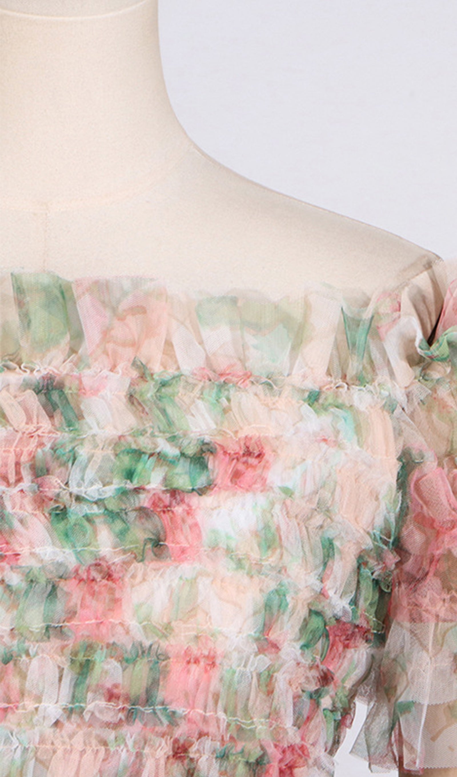 Short-Sleeved Off-Shoulder Floral Mini Dress