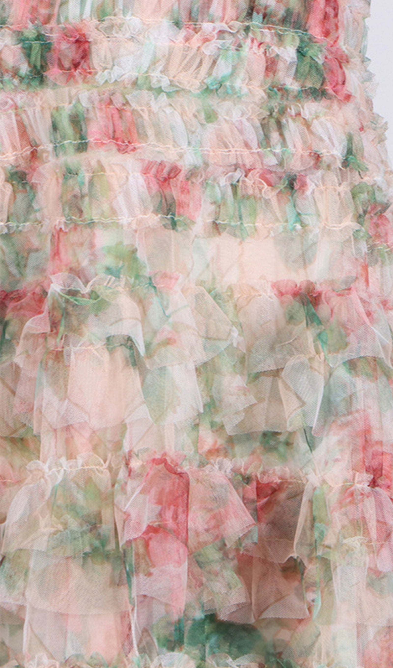 Short-Sleeved Off-Shoulder Floral Mini Dress