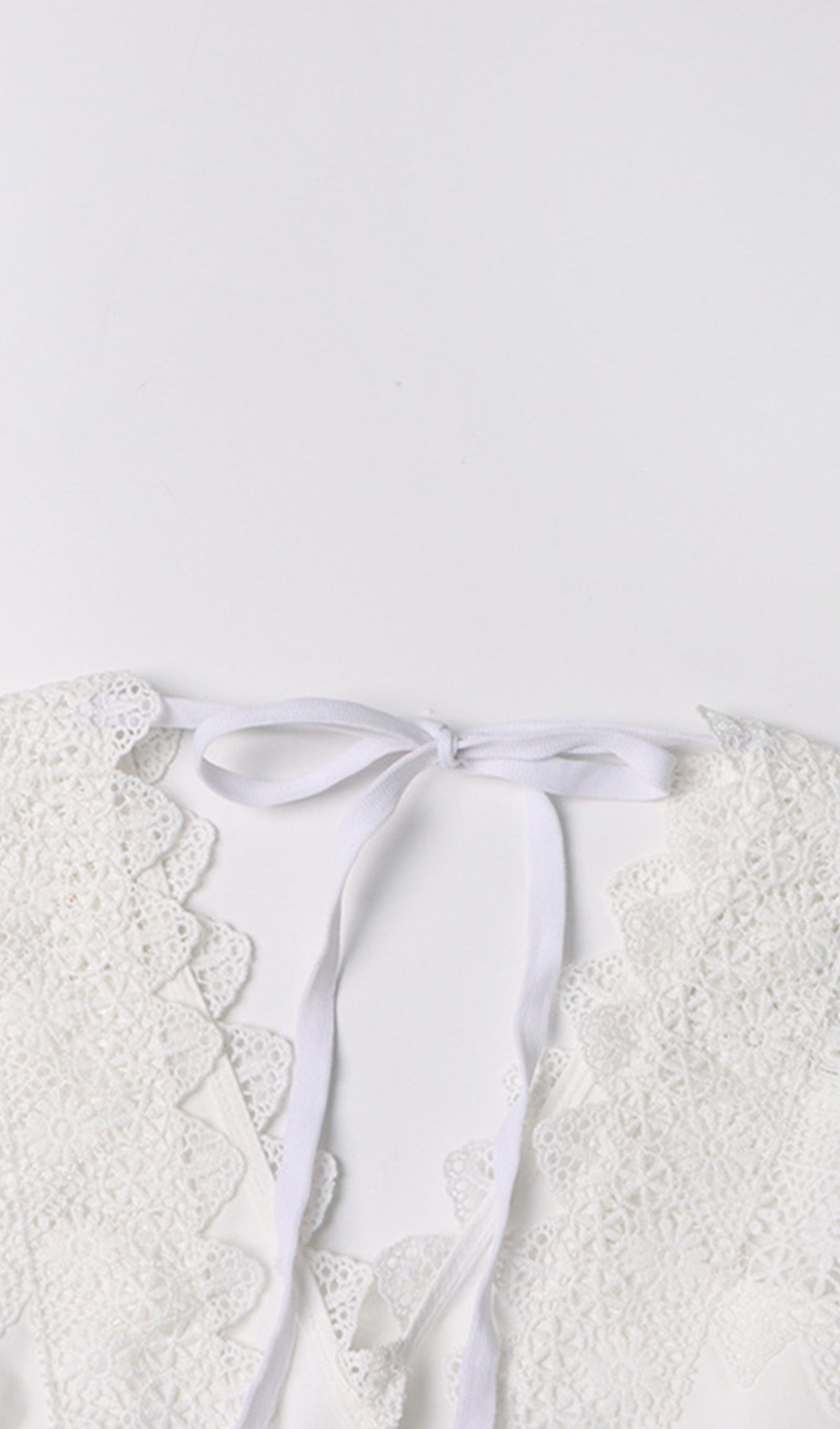 Two-Piece Crochet Maxi Skirt and Top Set in White