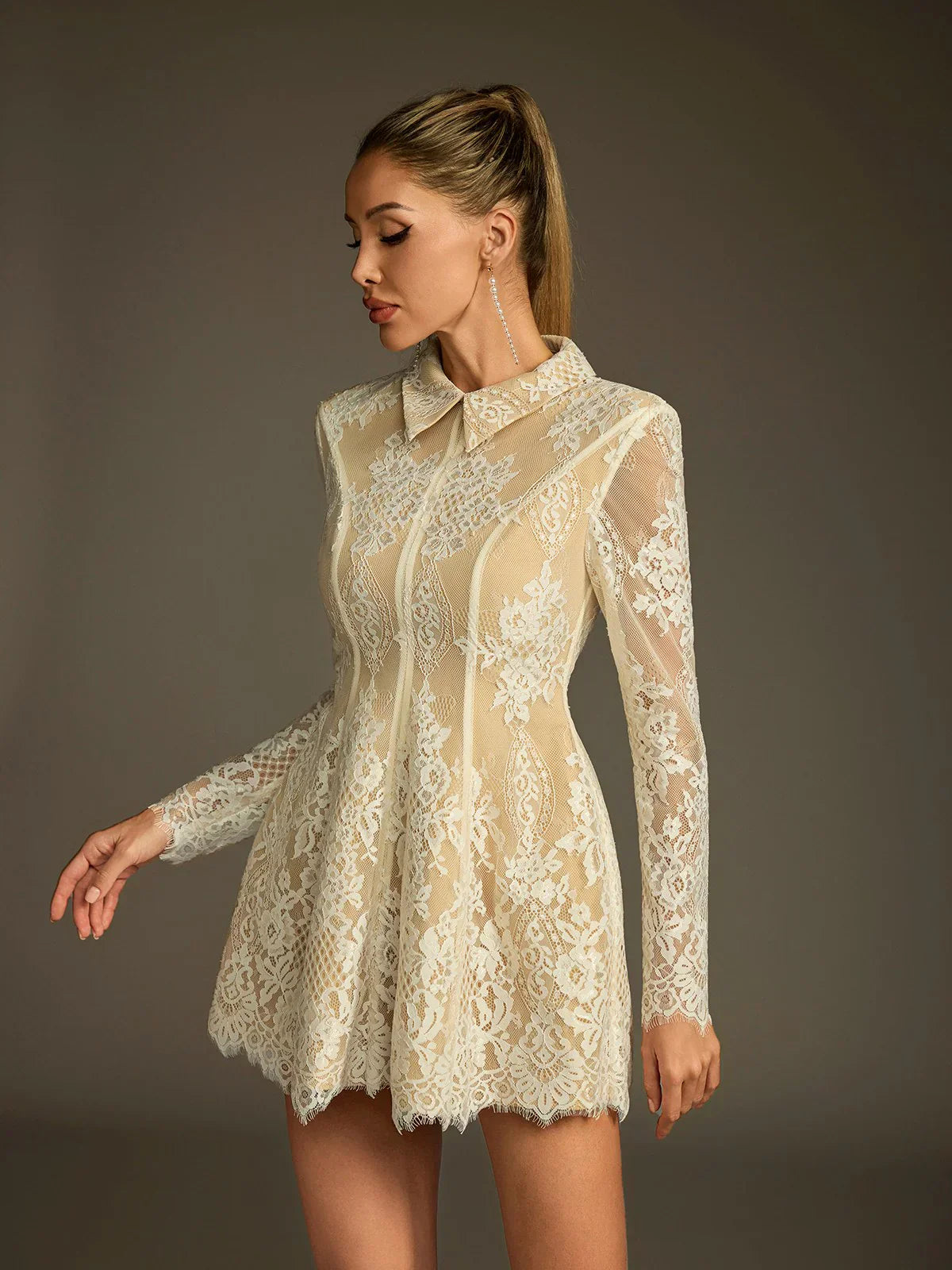 Lena Lace Mini Dress 