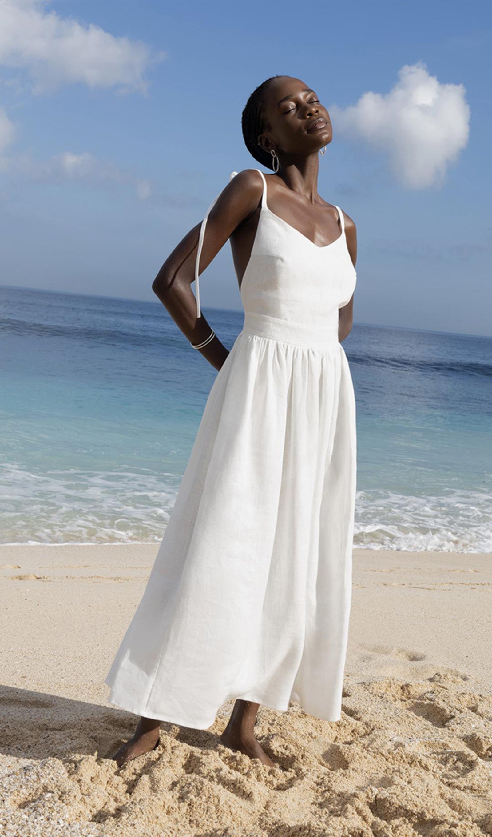 Bella Cotton A-Line Midi Dress