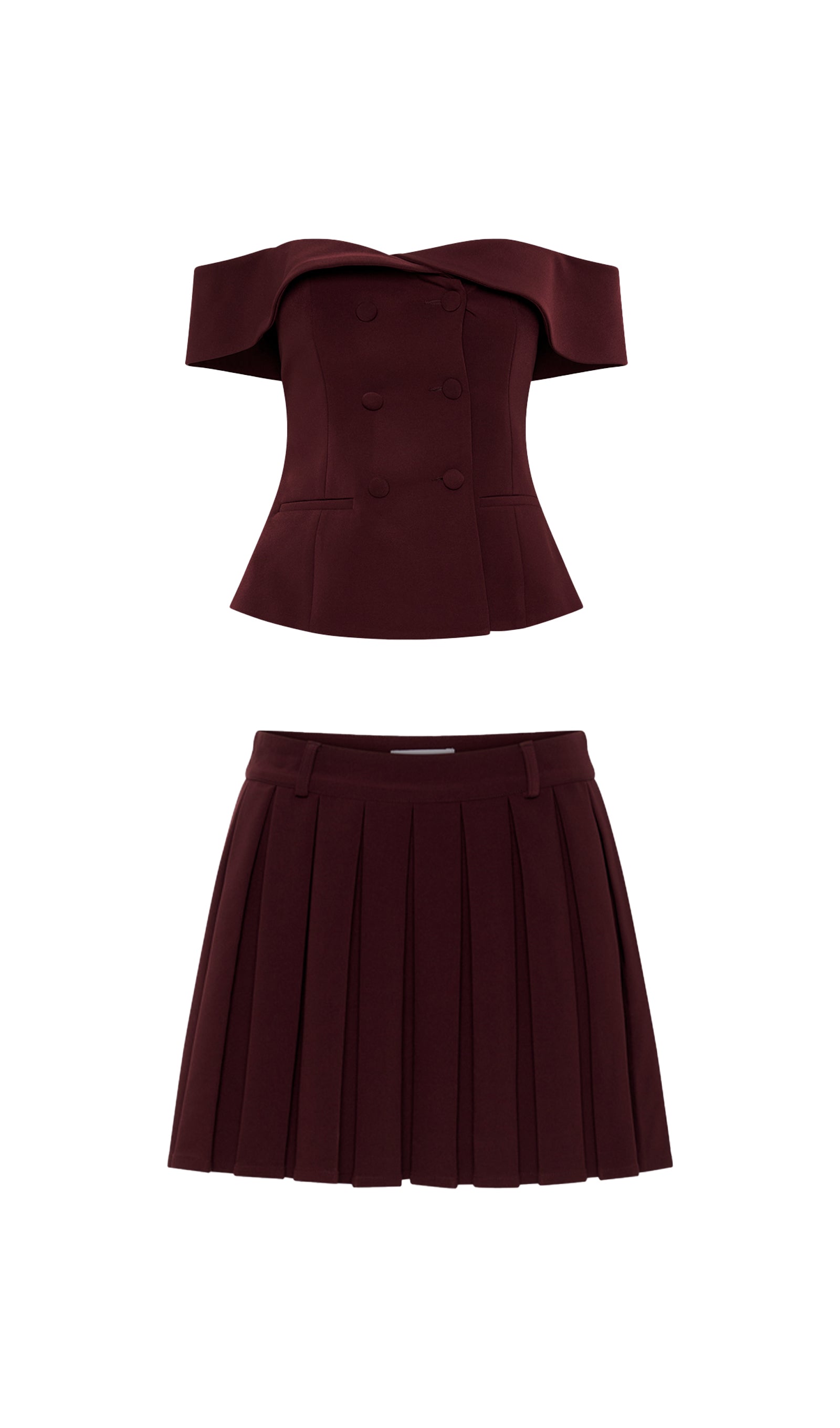 Minikleid Zweiteiler 