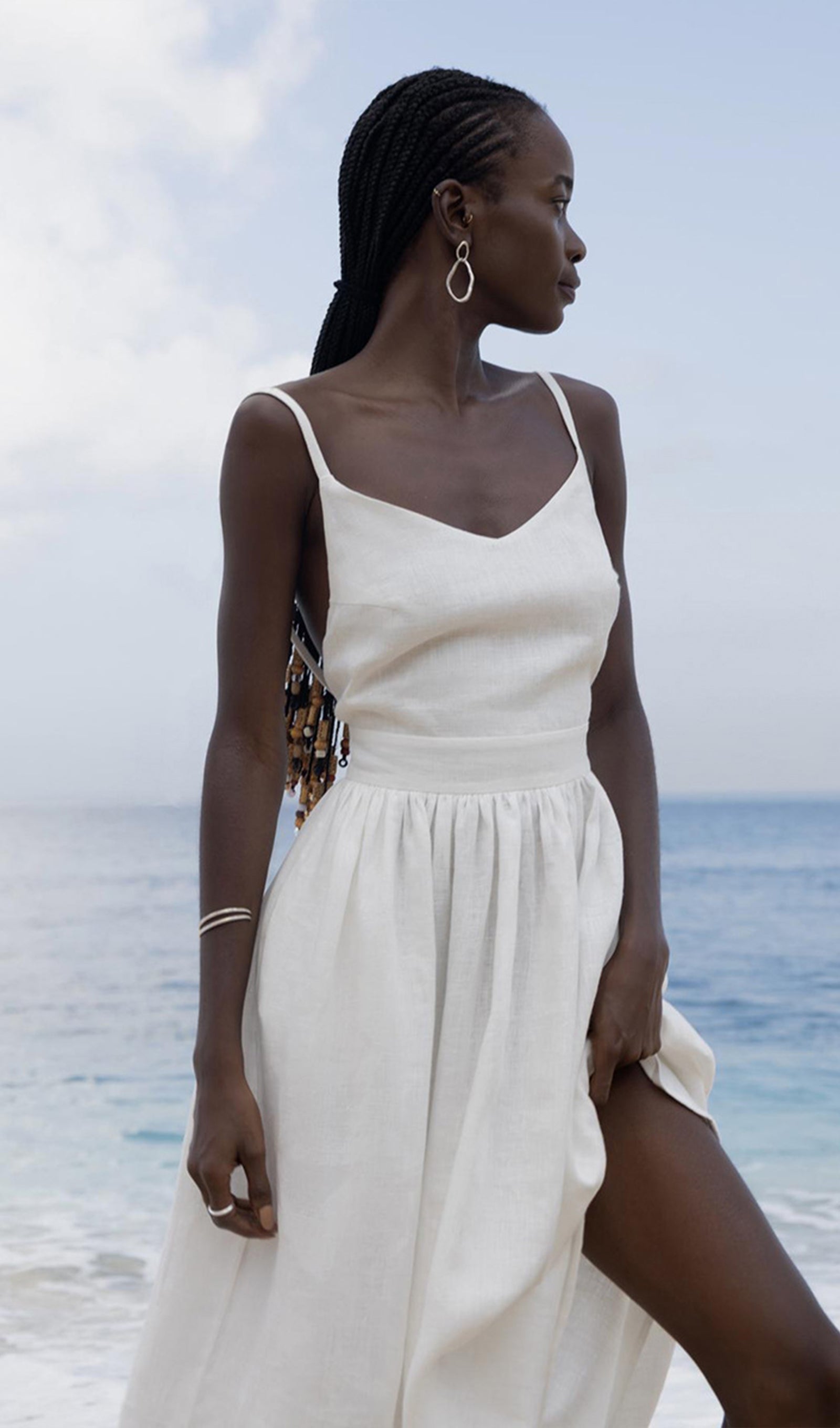 Bella Cotton A-Line Midi Dress