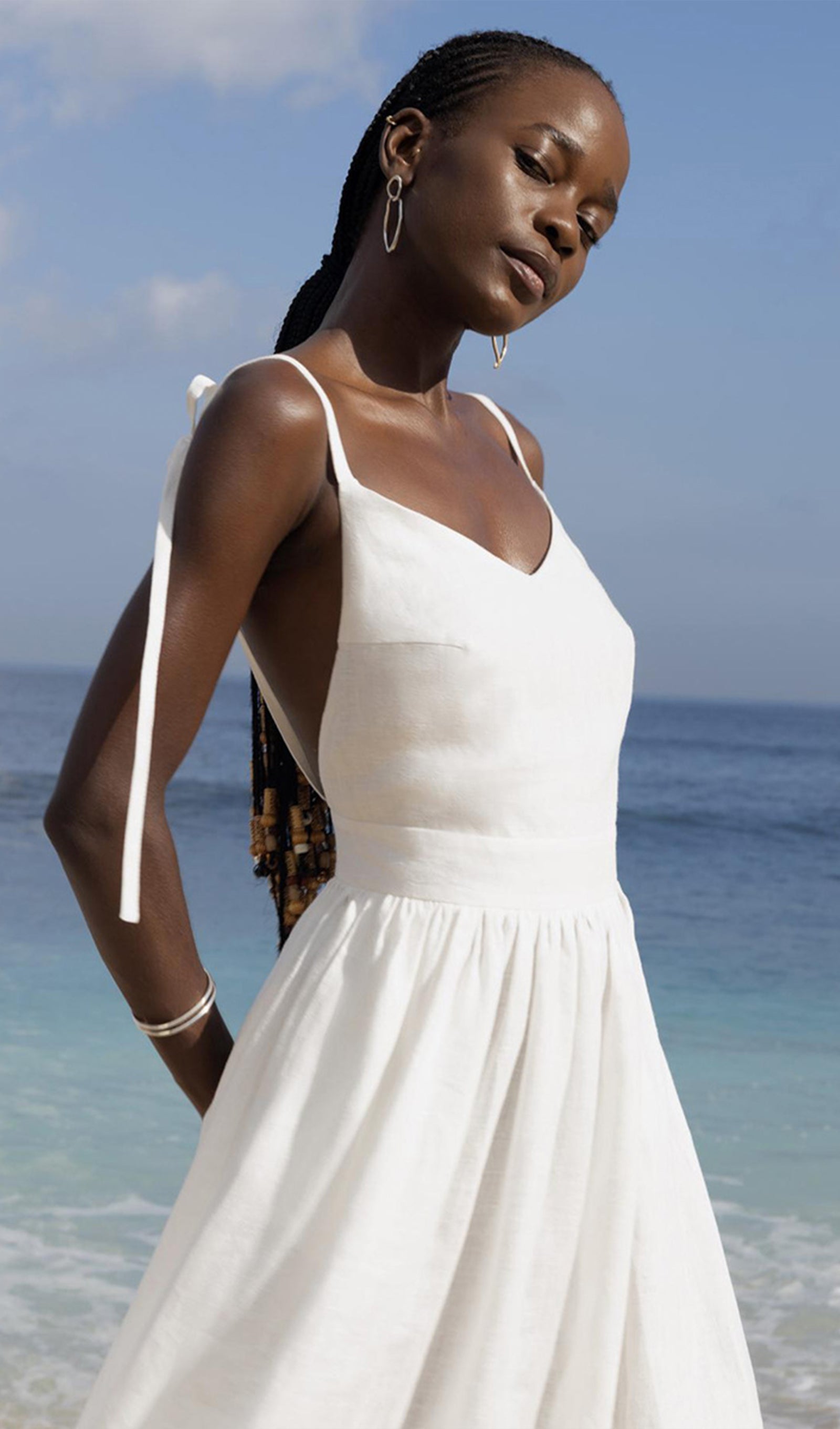 Bella Cotton A-Line Midi Dress