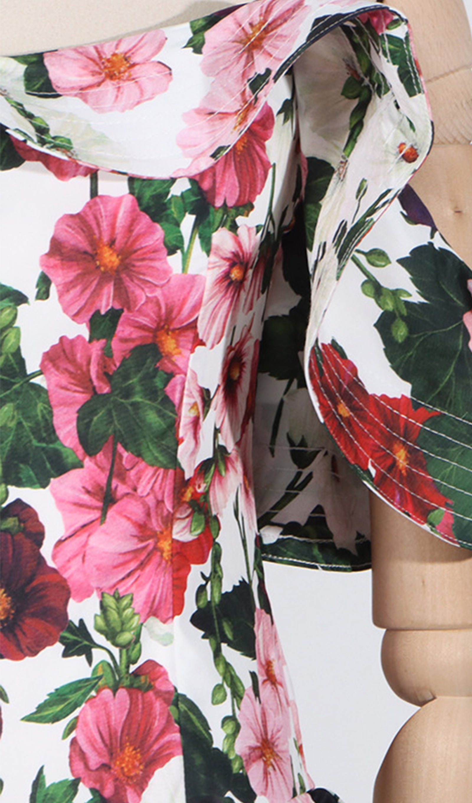 Cold Shoulder Floral Slip Mini Dress