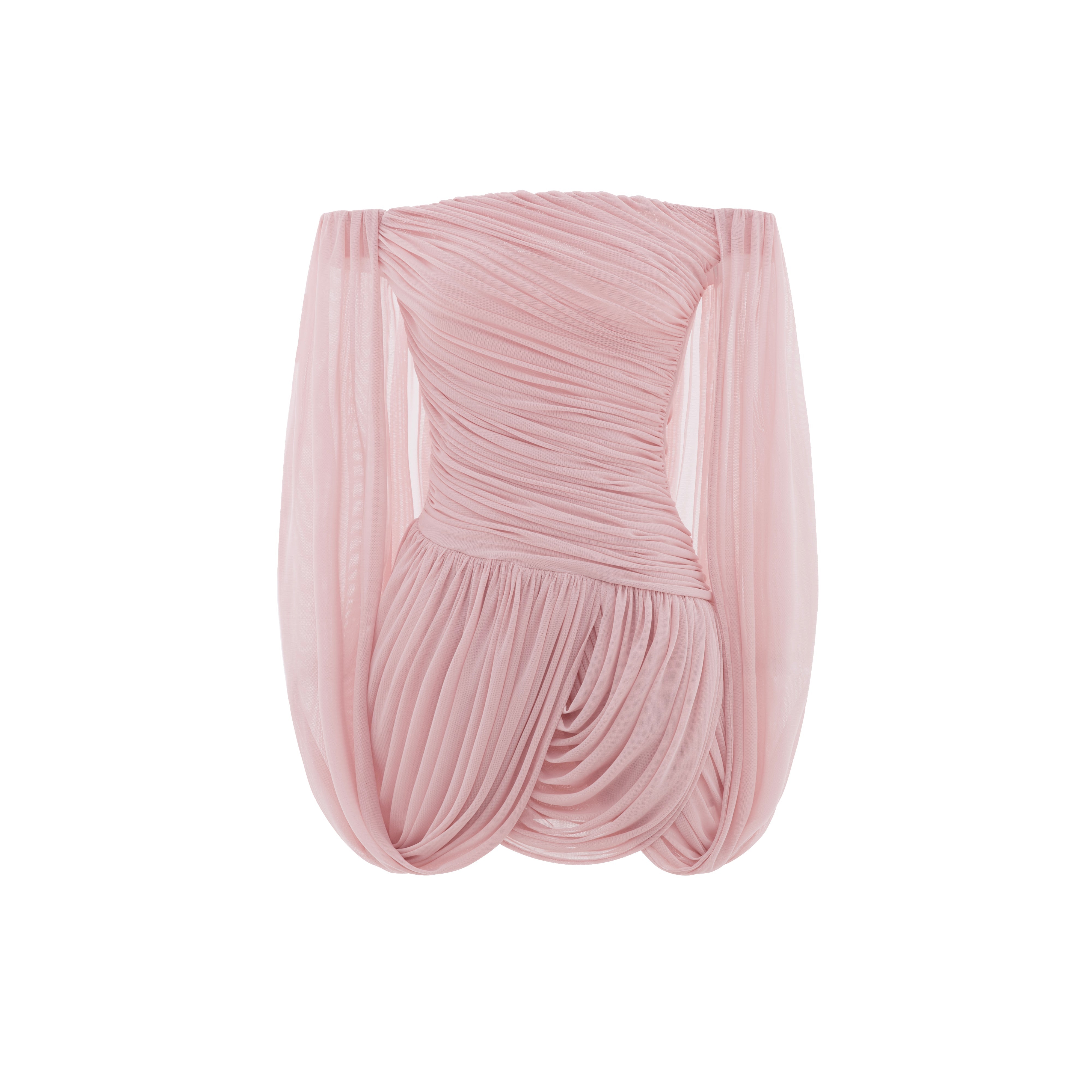 Clover Mini Elbise- Pembe