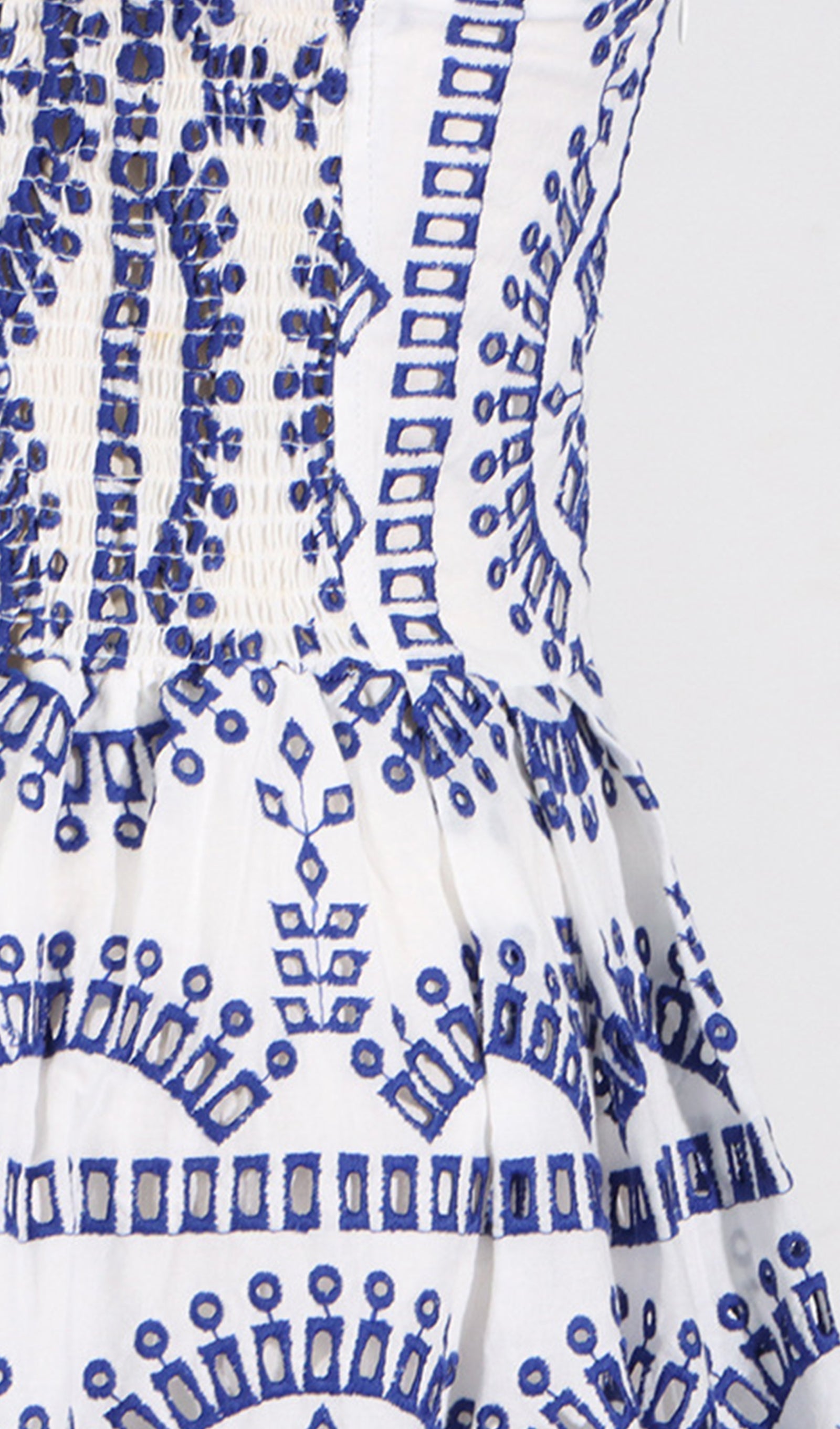 Geblümtes, tailliertes und ausgestelltes Midi-Bandeau-Kleid