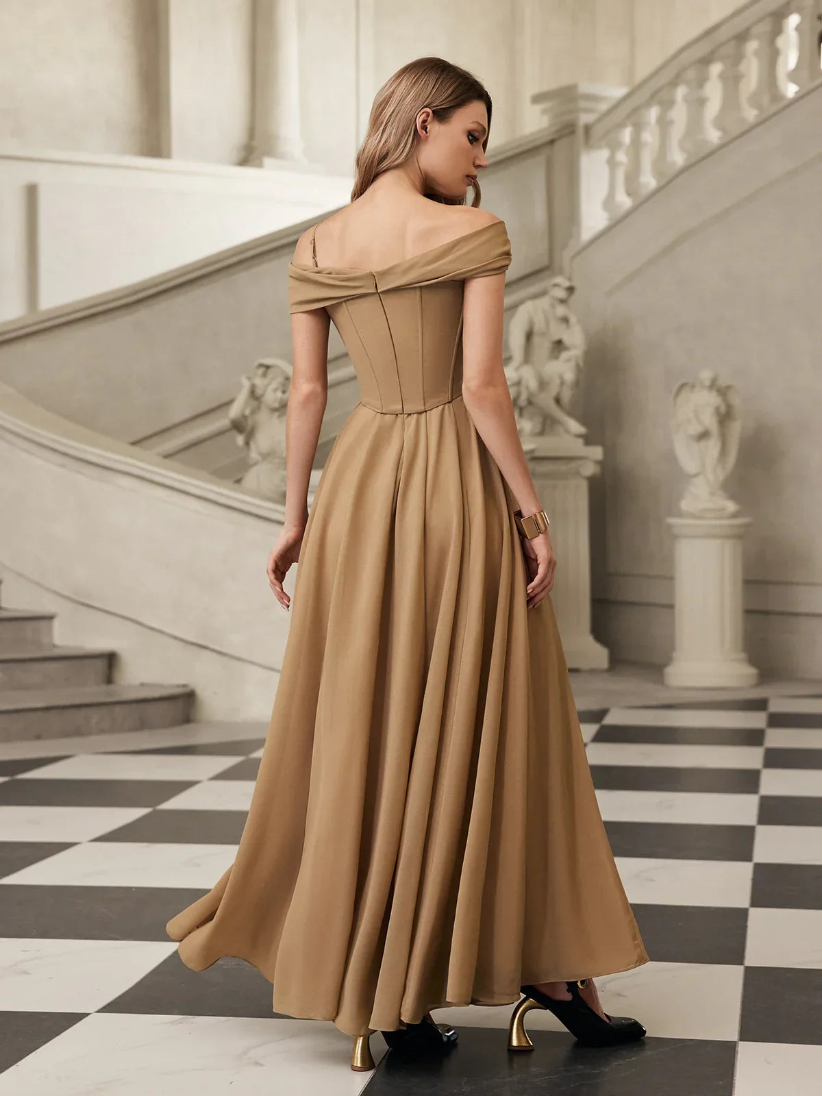 Laurette Draped Maxi Dress 