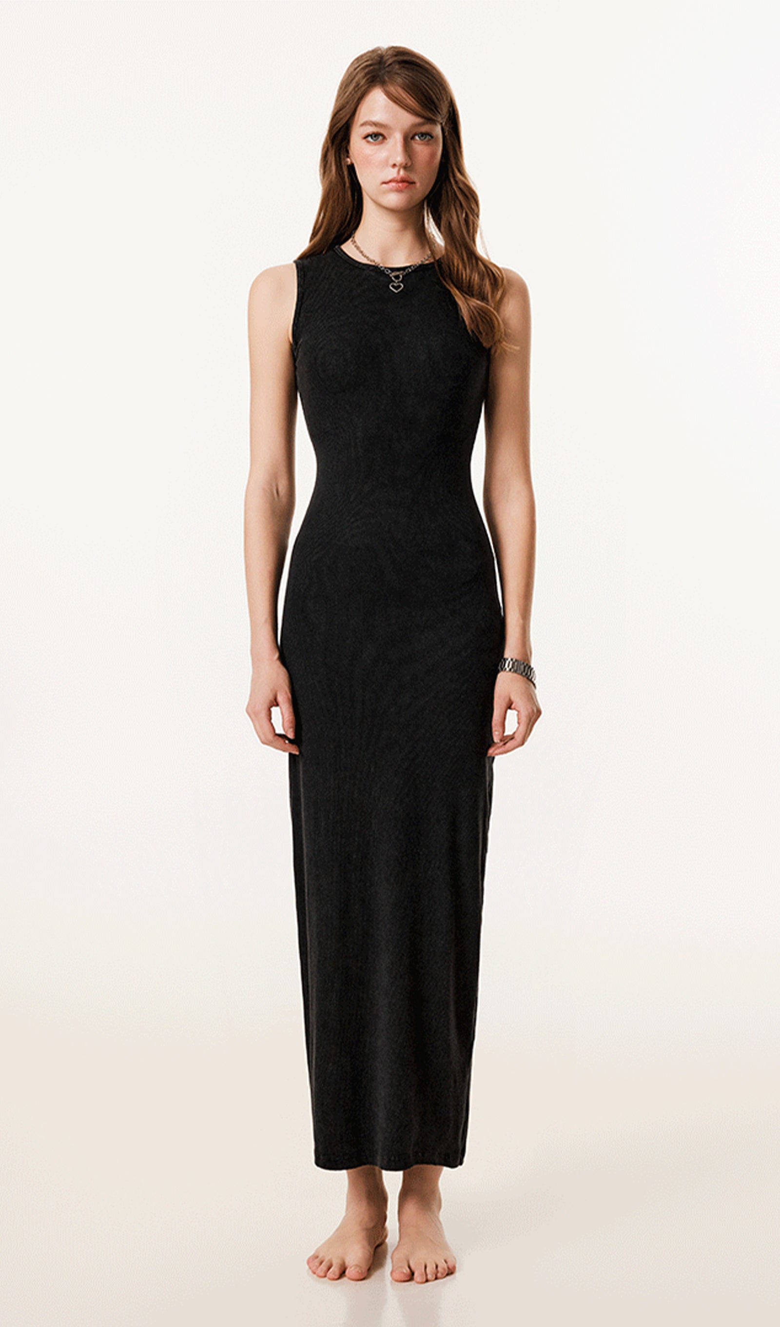 Ribbed Bodycon Midi Dress 