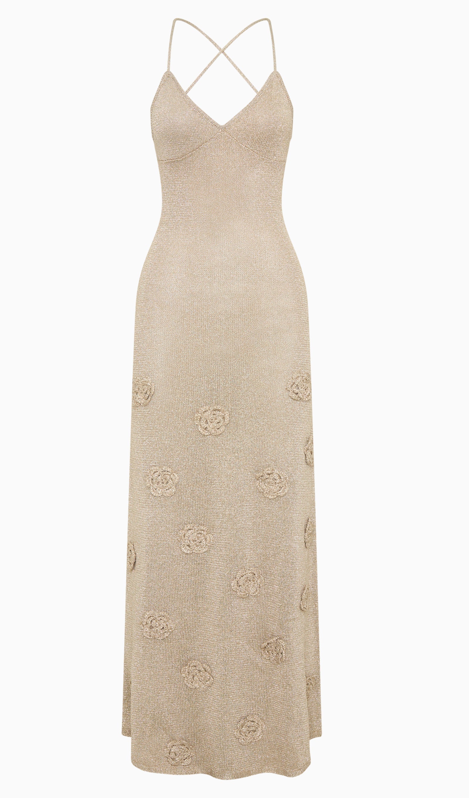 Floral Knit Maxi Dress 