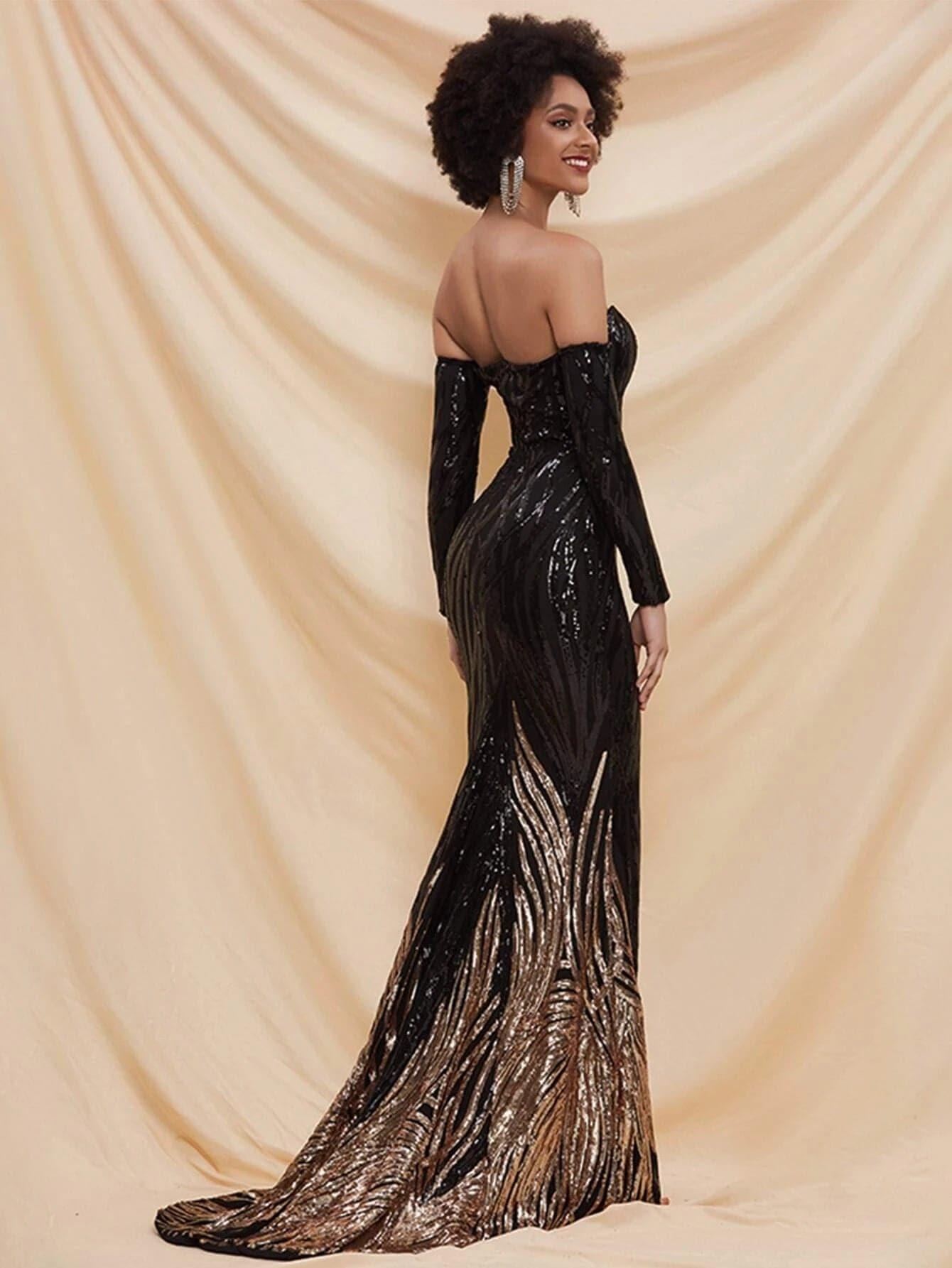 Ines Meerjungfrauen-Maxikleid