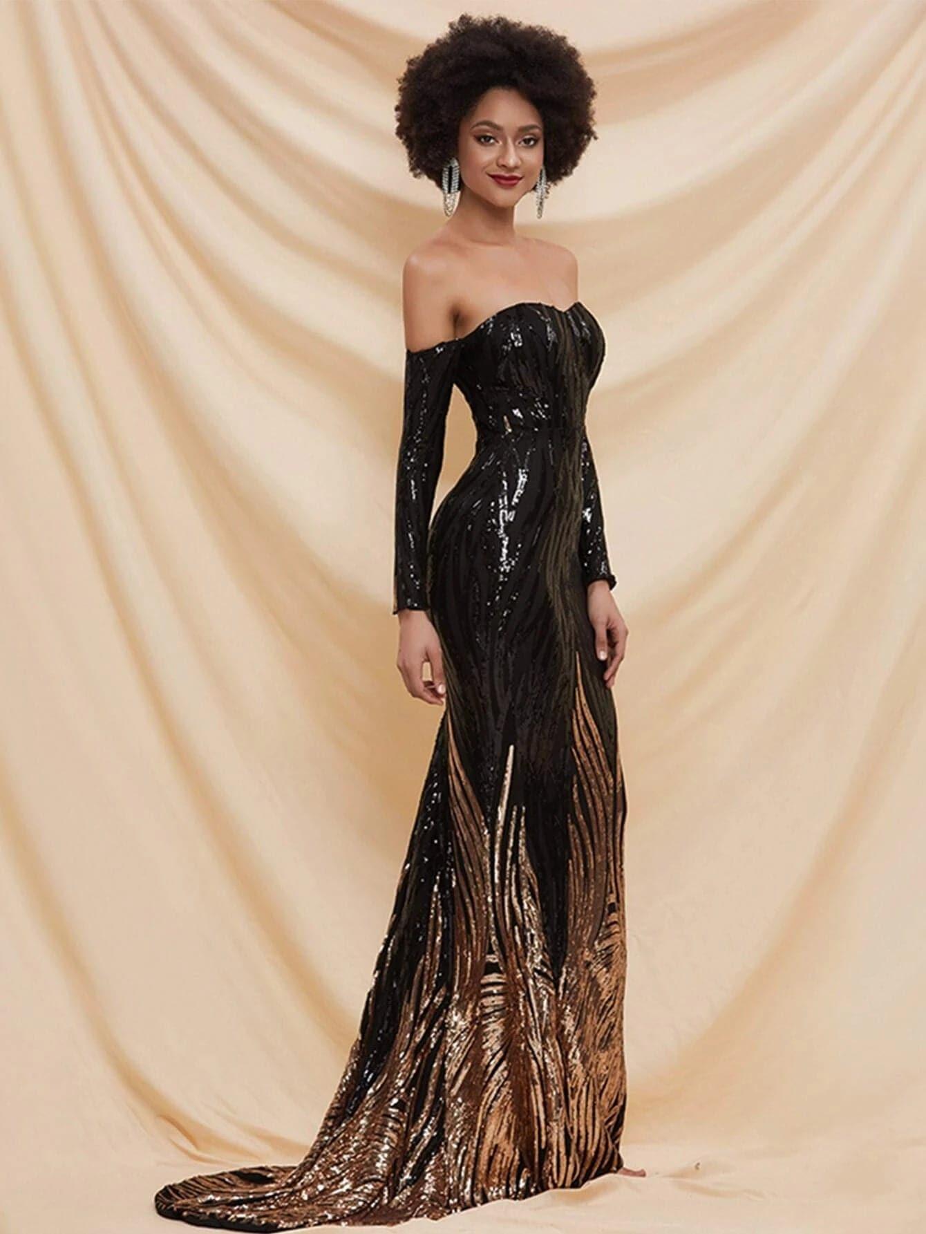 Ines Meerjungfrauen-Maxikleid