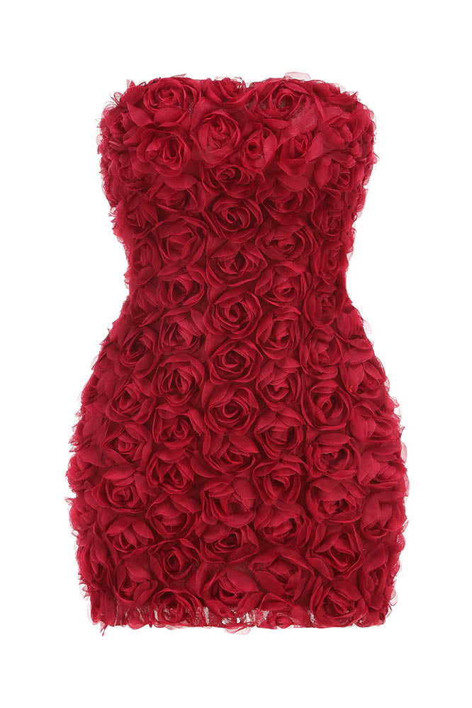 Blossom Flame Mini Elbise