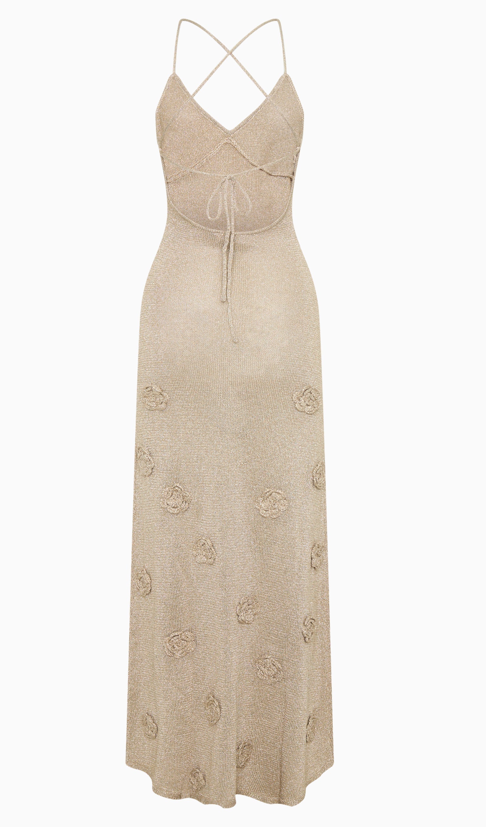 Floral Knit Maxi Dress 