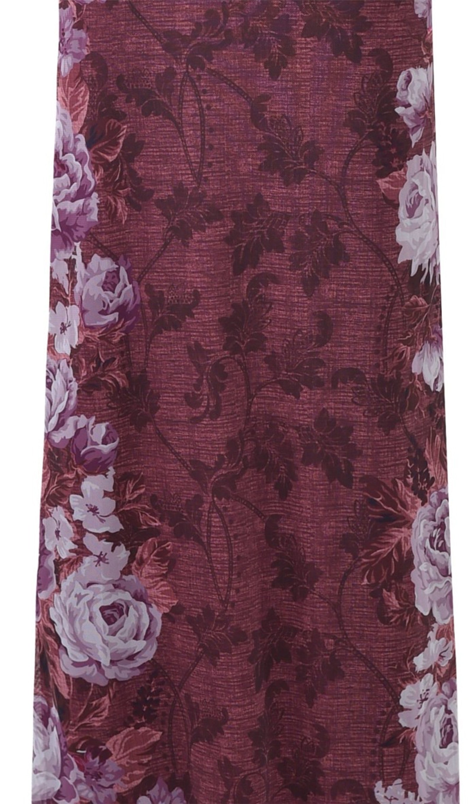 Floral Rose Striped Maxi Dress 