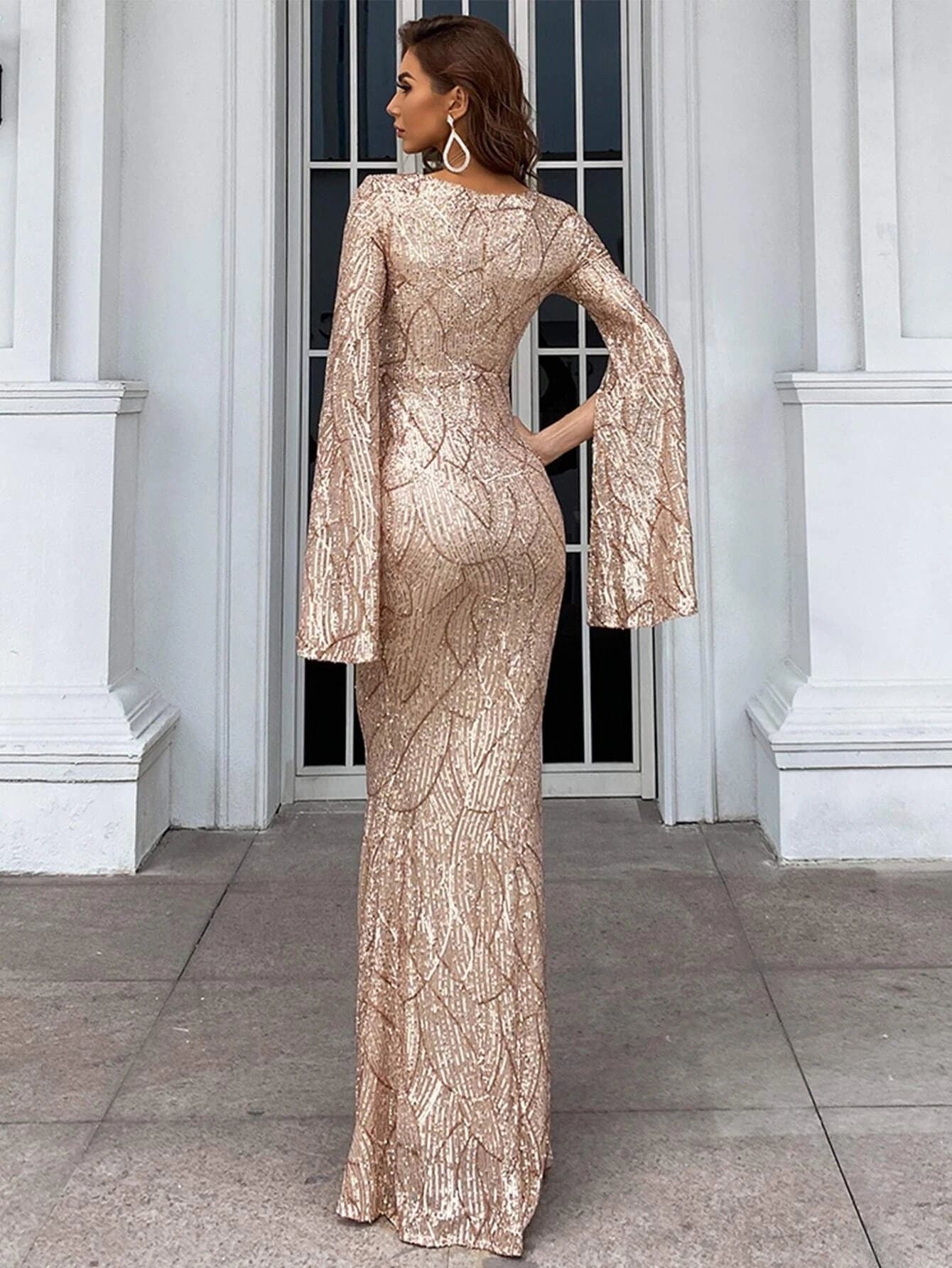 Dahlia Split Sleeve Maxi Dress