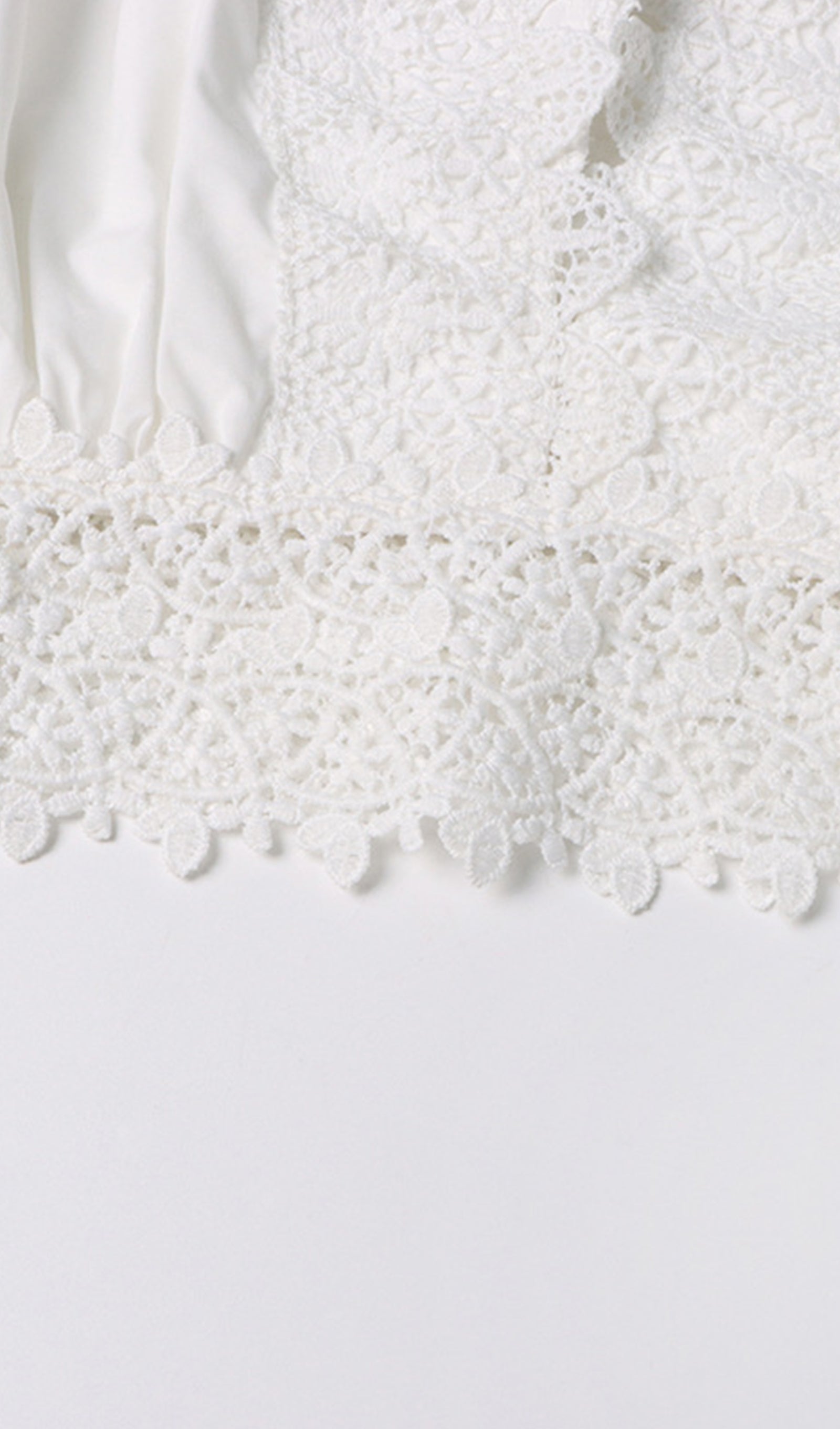 Two-Piece Crochet Maxi Skirt and Top Set in White