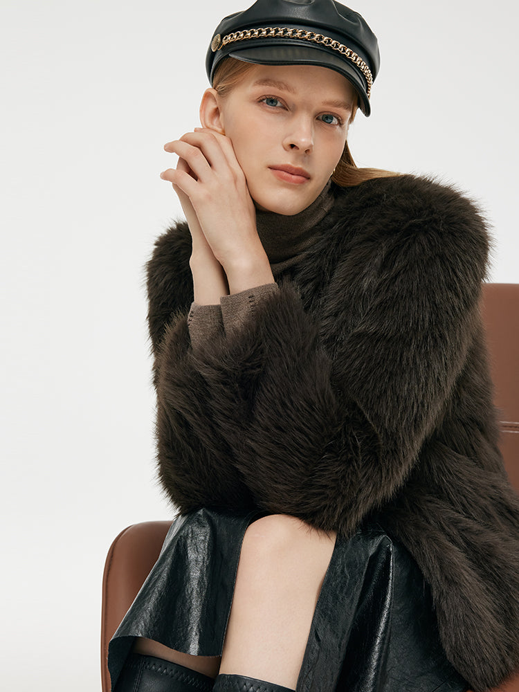 Eco-Friendly Fur Women's Short Coat 