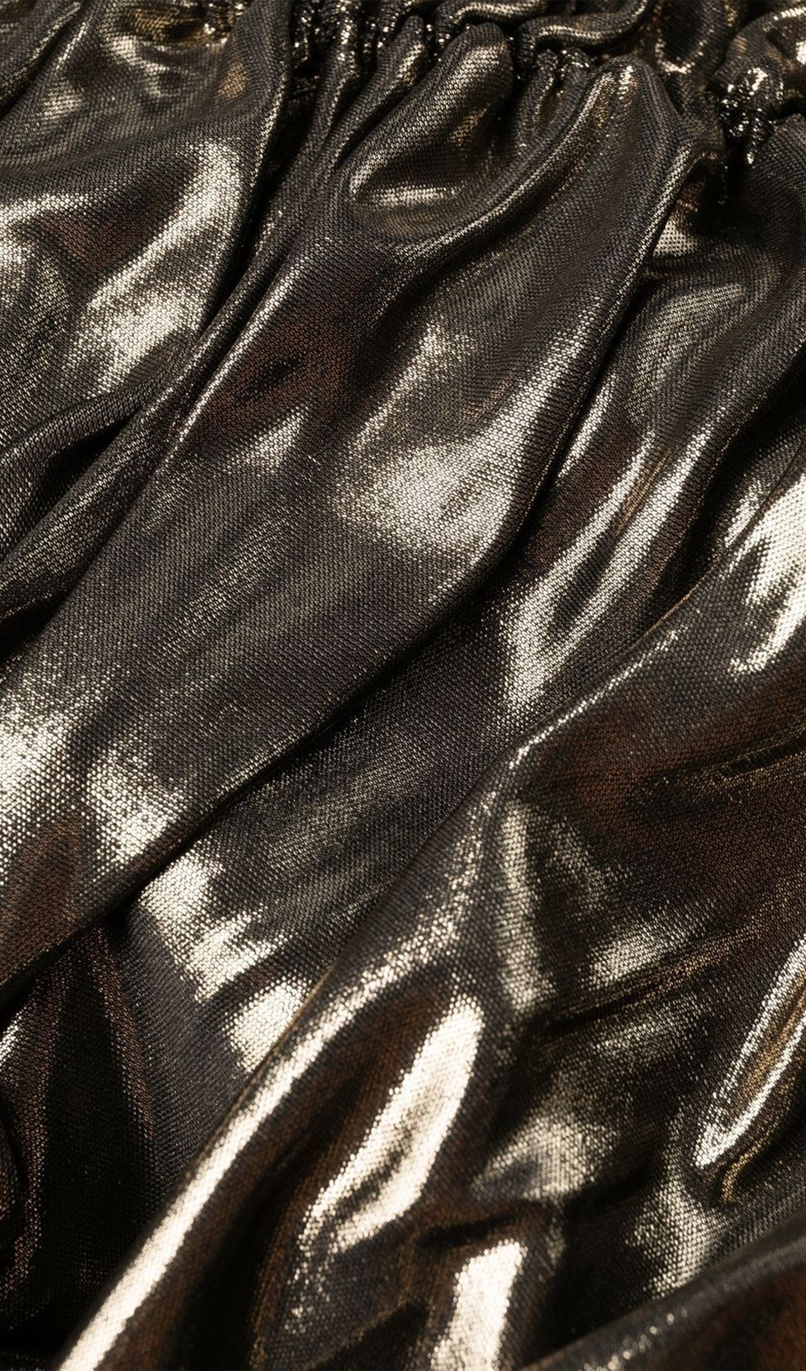 Minikleid aus Spitze mit Metallic-Effekt 