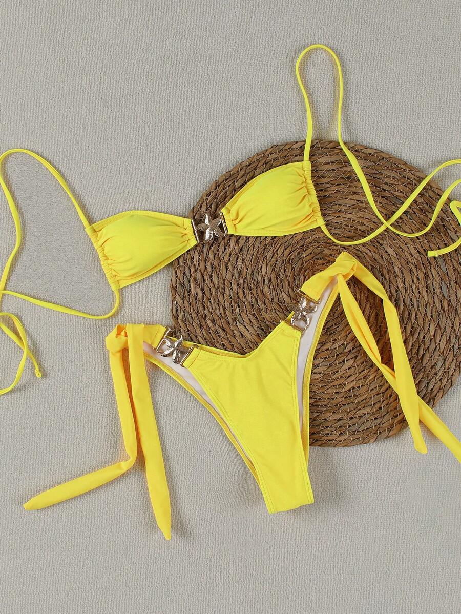 Seksi Bandeau Bikini Takımı