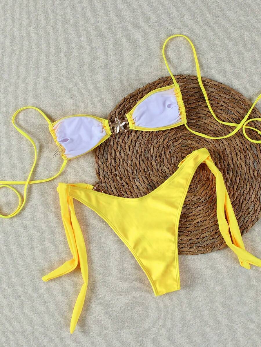 Seksi Bandeau Bikini Takımı
