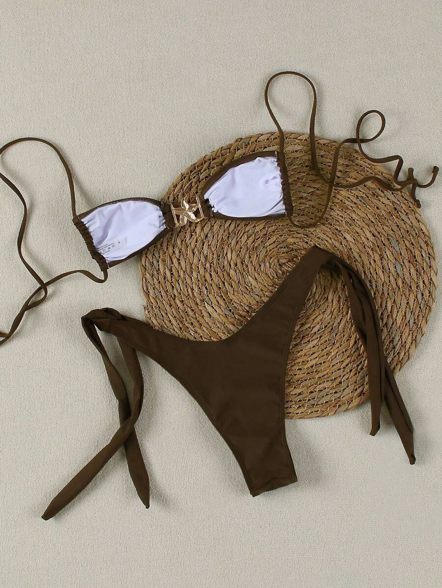 Seksi Bandeau Bikini Takımı