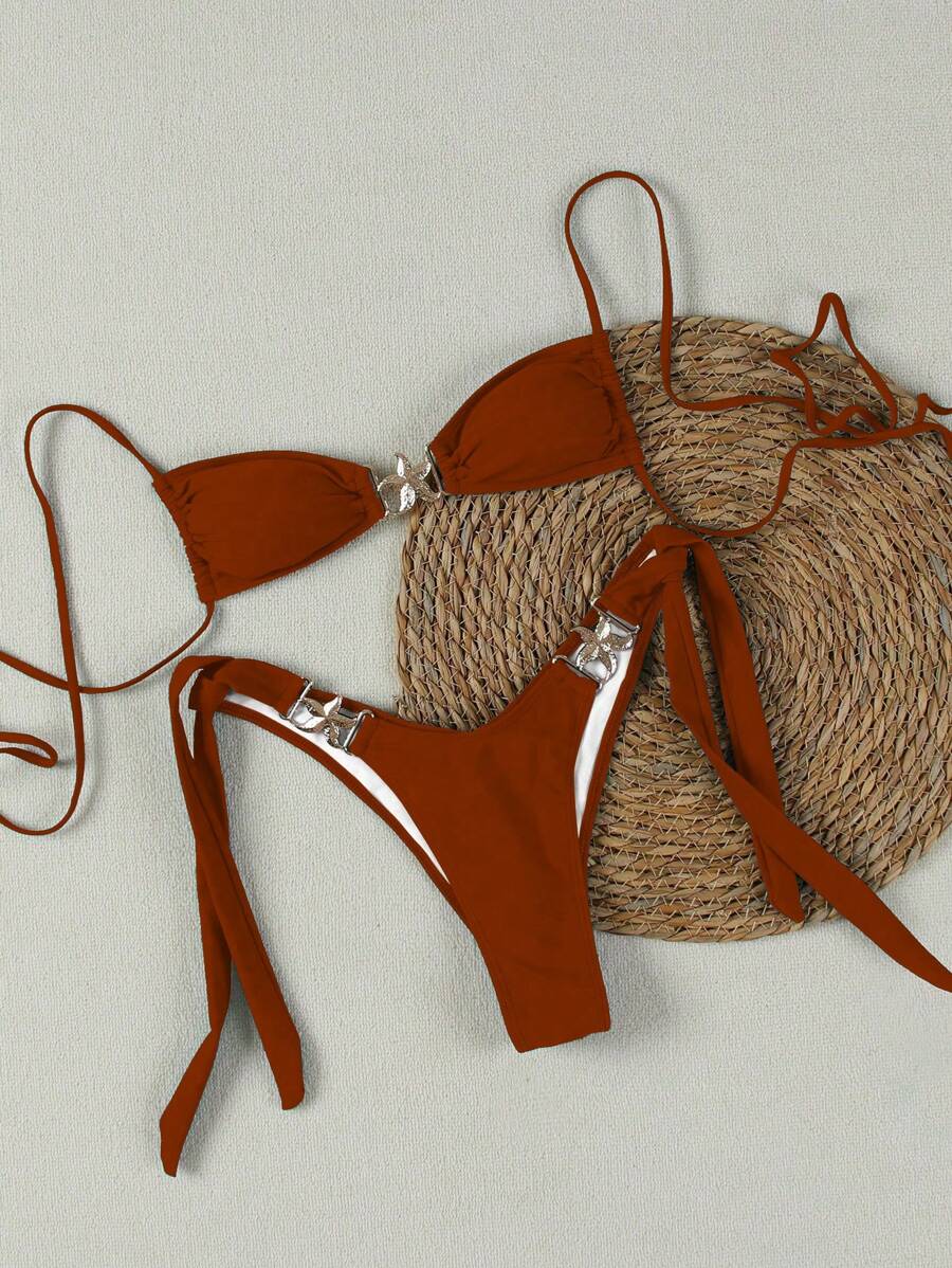 Seksi Bandeau Bikini Takımı