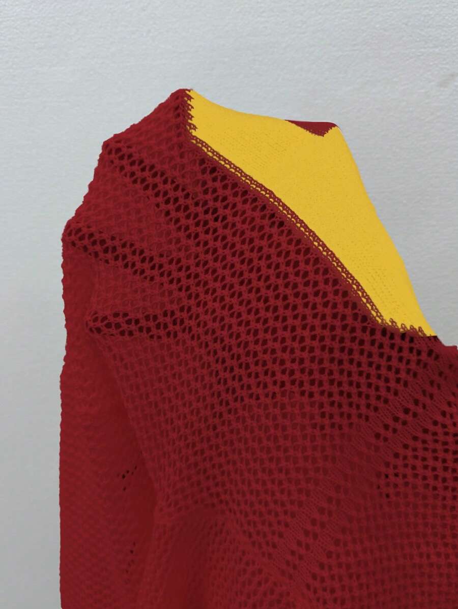 Numara Baskılı Oversize Kazak