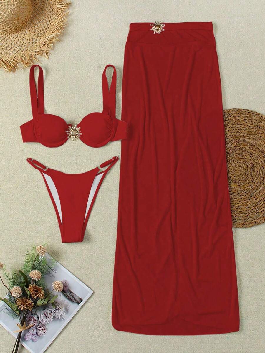 3 Parça Seksi Bikini Takımı