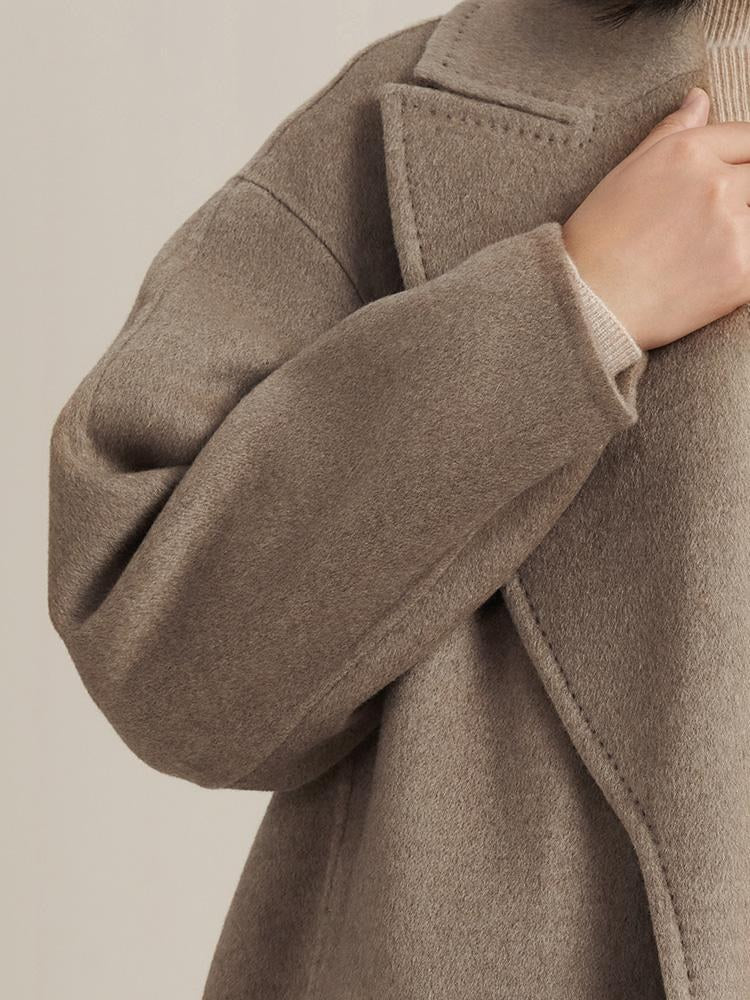 Cashmere Collar Women's Coat 