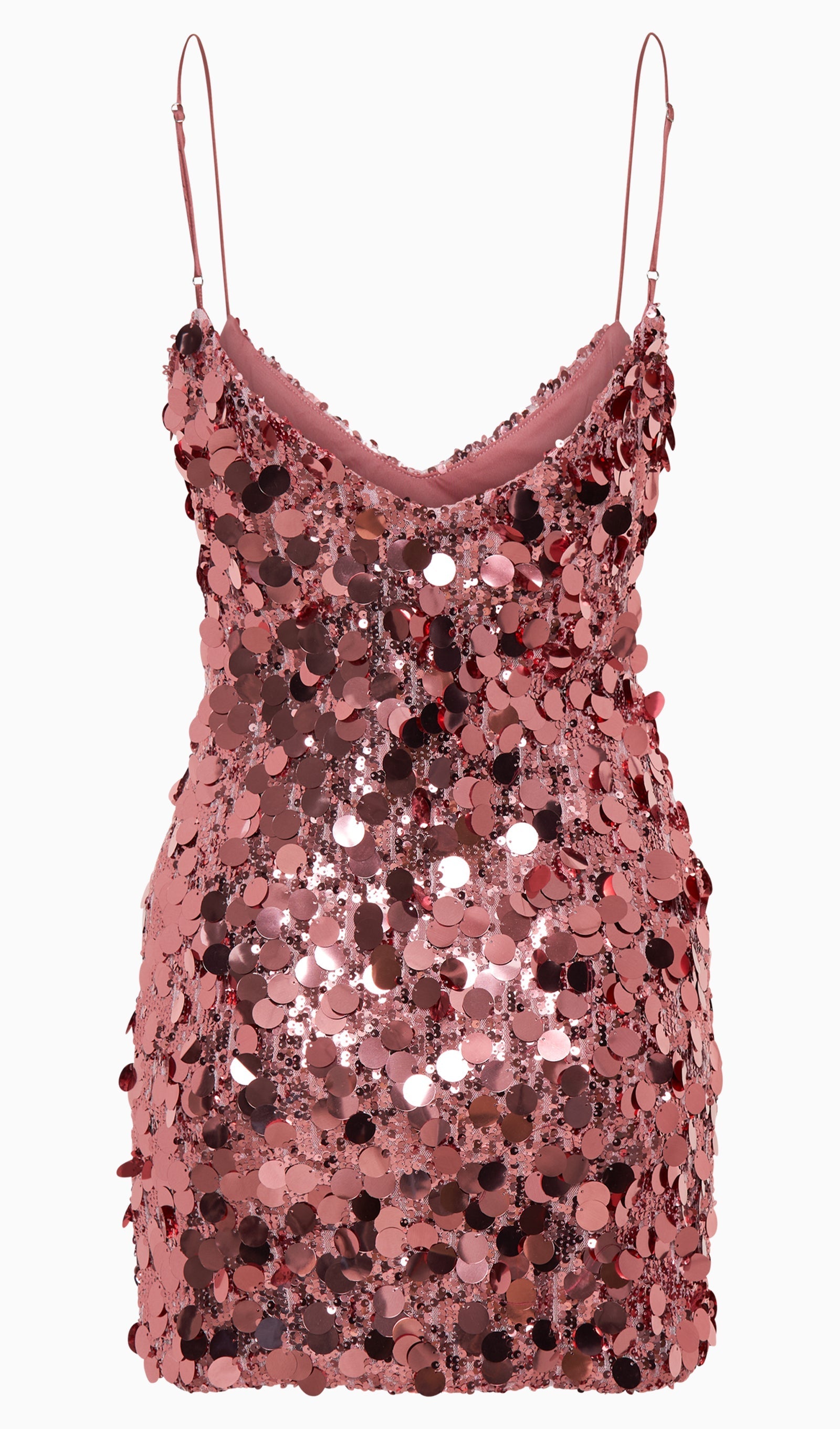 Pailletten-Minikleid – Rosa 