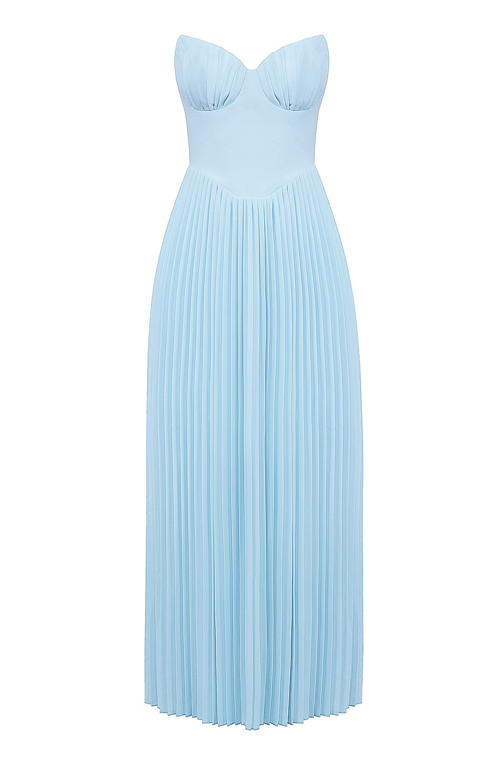 Celeste Pileli Bustier Maxi Elbise