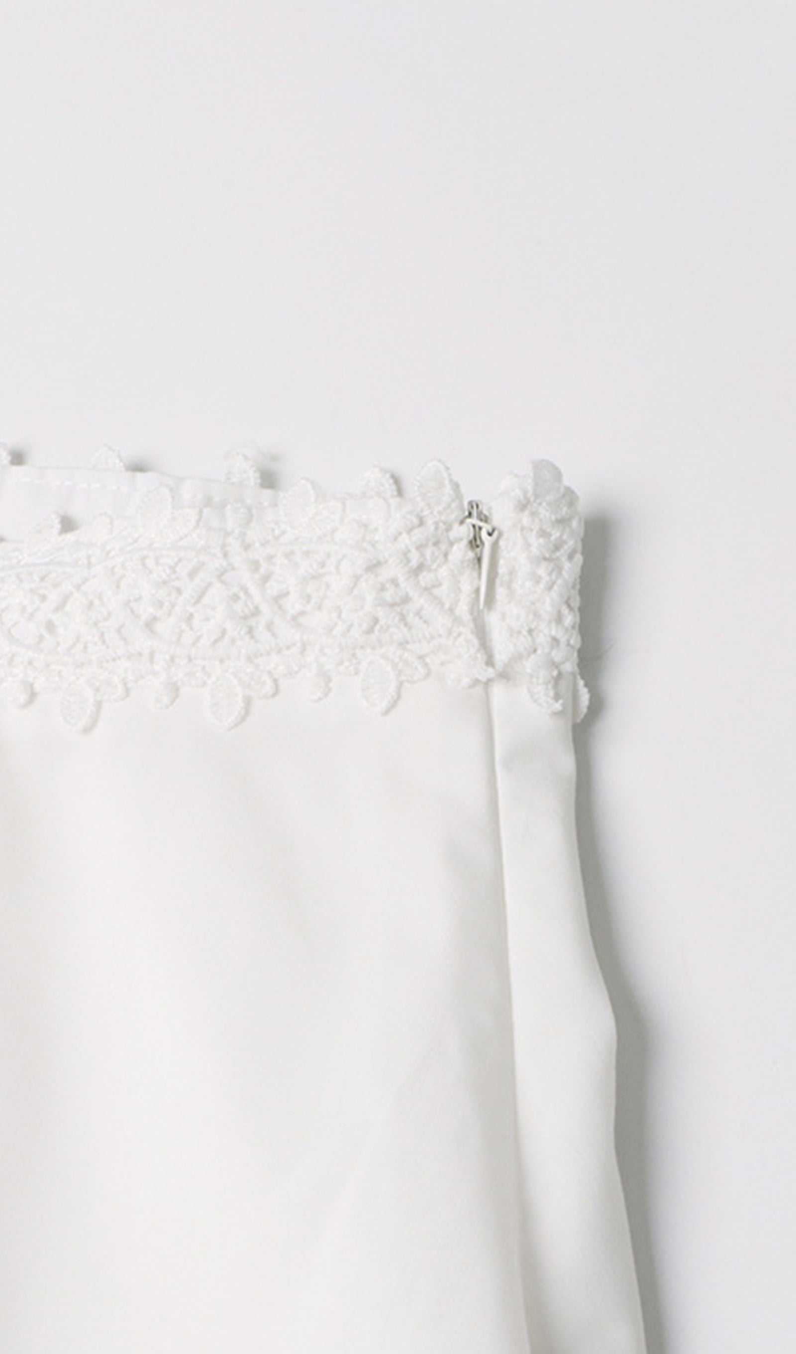 Two-Piece Crochet Maxi Skirt and Top Set in White