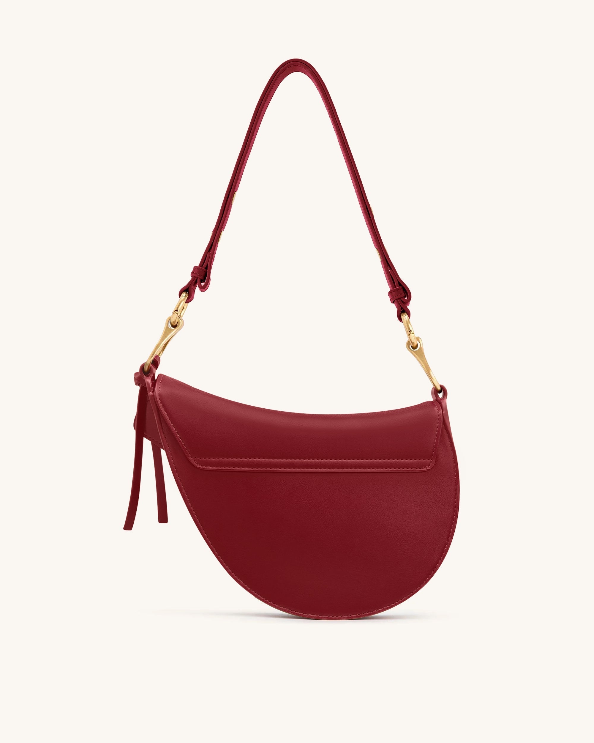 Ashlie Crossbody Bag – Claret Red (Vegan Leather)
